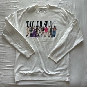 Taylor Swift Eras Sweatshirt- White - 2XL